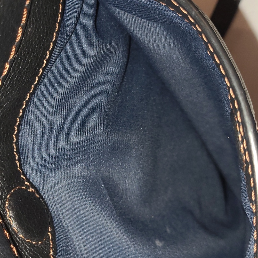Cole Haan Black Leather Bucket Bag with Tassels - Picture 8 of 8